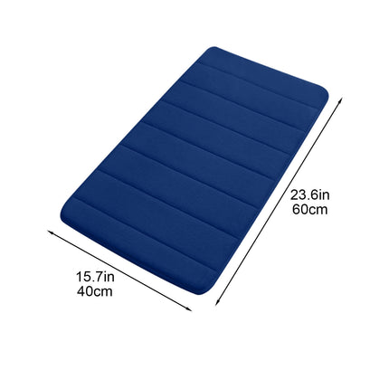 Memory Foam Bath Mat with Cobblestone Design, Super Soft & Quick-Dry Bathroom Rugs, Machine Washable Non-Slip Absorbent Floor Mat for Bathroom Shower Tub, 16x24 Inch by PALIFEUR B