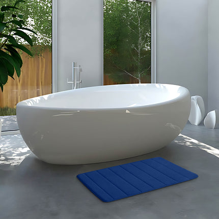 Memory Foam Bath Mat with Cobblestone Design, Super Soft & Quick-Dry Bathroom Rugs, Machine Washable Non-Slip Absorbent Floor Mat for Bathroom Shower Tub, 16x24 Inch by PALIFEUR B