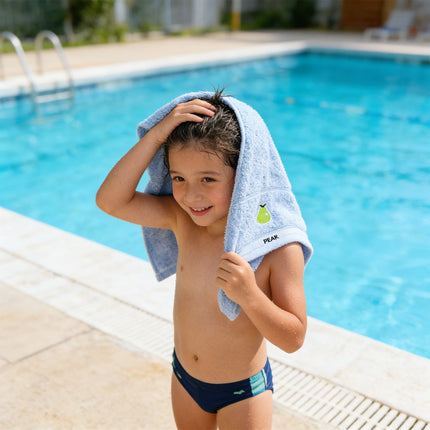 Tyidzon Premium Towels for Kids, Cotton Ultra Soft Hand Towels for Bathroom, Small Lightweight Face Towels for Children Bath(Blue, 10x20") Blue