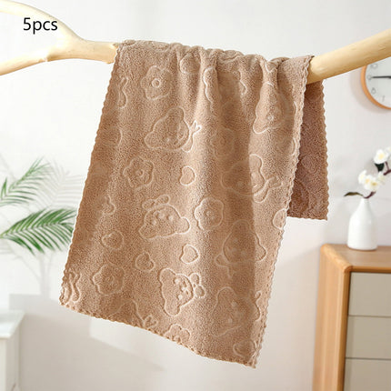 5Pcs Bathroom Hand Towels, 14x30" 600 GSM 100% Cotton - Ultra Soft & Highly Absorbent Face Towels, Hotel Spa Quality by PALIFEUR 01_Best Seller 2026_Premium Edition - 20% OFF_Coffee