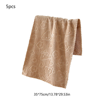 5Pcs Bathroom Hand Towels, 14x30" 600 GSM 100% Cotton - Ultra Soft & Highly Absorbent Face Towels, Hotel Spa Quality by PALIFEUR 01_Best Seller 2026_Premium Edition - 20% OFF_Coffee