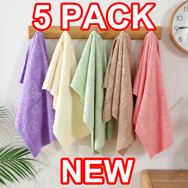 5Pcs Bathroom Hand Towels 14x30 600 GSM 100 Percent V1189-LWWAL-20260325-01541