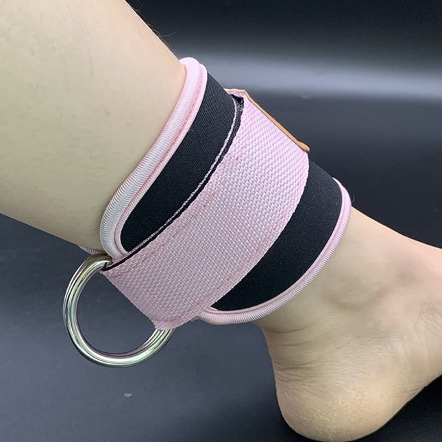 Billbianc Adjustable Polyester Ankle Straps for Cable Machine Kickbacks (2 Pack) Pink – product detail