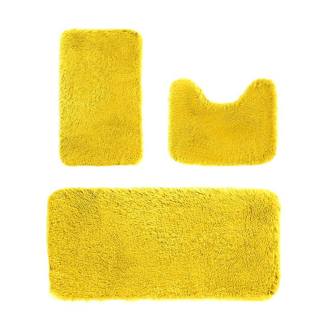 Under 5 Tyidzon Bathroom Rugs Solid Color Bath Mats 3 Set Bath Mats for bathroom – product detail