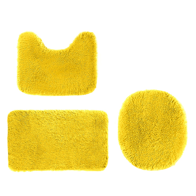 Under 5 Tyidzon Bathroom Rugs Solid Color Bath Mats 3 Set Bath Mats for bathroom – product detail