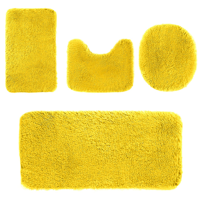 Under 5 Tyidzon Bathroom Rugs Solid Color Bath Mats 3 Set Bath Mats for bathroom – product detail