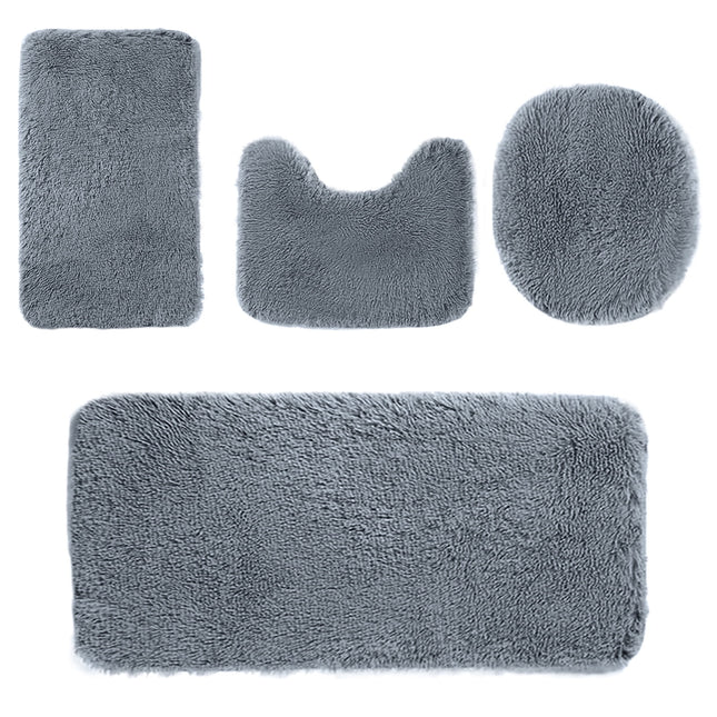 Under 5 Tyidzon Bathroom Rugs Solid Color Bath Mats 3 Set Bath Mats for bathroom – product detail
