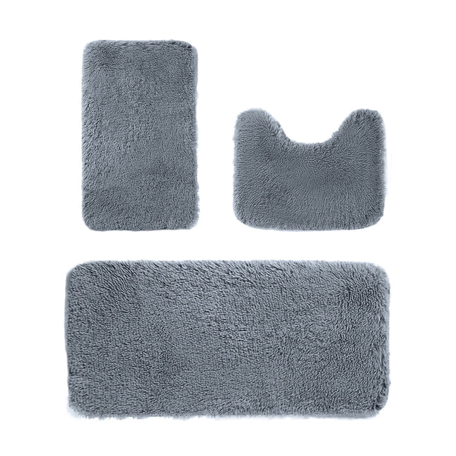 Under 5 Tyidzon Bathroom Rugs Solid Color Bath Mats 3 Set Bath Mats for bathroom – product detail