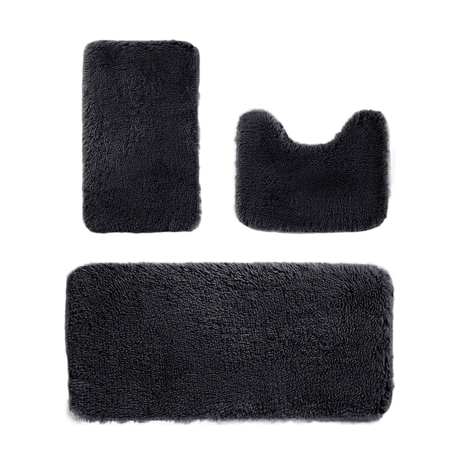 Under 5 Tyidzon Bathroom Rugs Solid Color Bath Mats 3 Set Bath Mats for bathroom – product detail