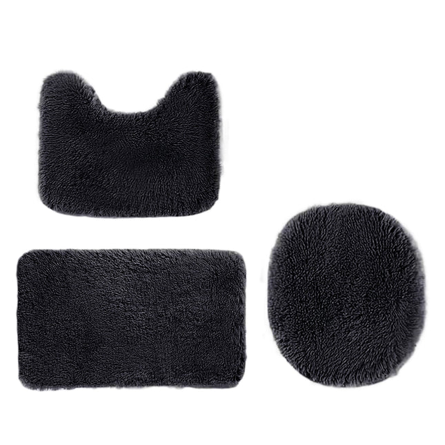 Under 5 Tyidzon Bathroom Rugs Solid Color Bath Mats 3 Set Bath Mats for bathroom – product detail