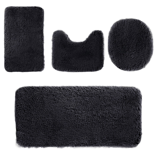 Under 5 Tyidzon Bathroom Rugs Solid Color Bath Mats 3 Set Bath Mats for bathroom – product detail