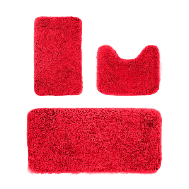 Under 5 Tyidzon Bathroom Rugs Solid Color Bath Mats 3 Set Bath Mats for bathroom – product detail