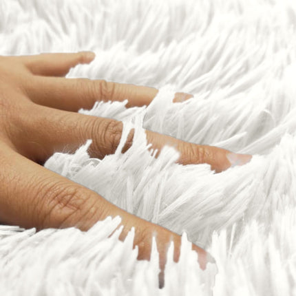 Under $5 Tyidzon Bathroom Rugs Solid Color Bath Mats 3 Set Bath Mats for bathroom Toilet Mats Universal Soft Comfortable Water Absorption Non-Slip Thick Machine Washable Easier to Dry White