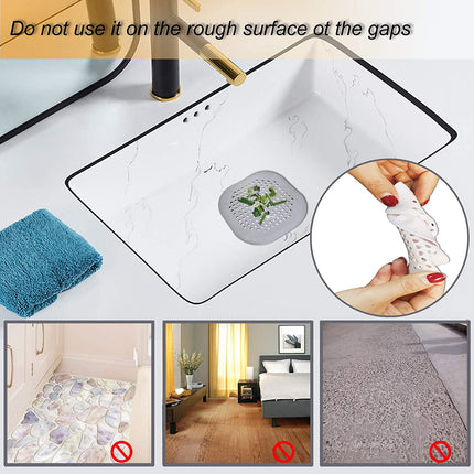 2 PackHair Catcher,Square Hair Drain Cover for Shower Silicone Hair Stopper with Suction Cup,Easy to Install Suit for Bathroom,Bathtub,Kitchen (Grey)