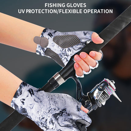 Gloves Clearance! JWDX Gloves, Sun Gloves Upf 50+ Fishing Gloves Fingerless Sun Fishing Gloves Men/Women for Kayaking Hiking Paddling Driving White