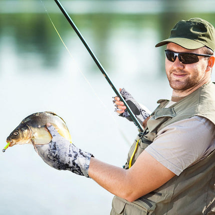 Gloves Clearance! JWDX Gloves, Sun Gloves Upf 50+ Fishing Gloves Fingerless Sun Fishing Gloves Men/Women for Kayaking Hiking Paddling Driving White