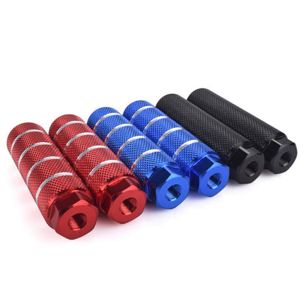 1 Pair MTB BMX Bike Alloy Foot Stunt Pegs Footrest V4V7 Cylinder Lever Grip K7E3