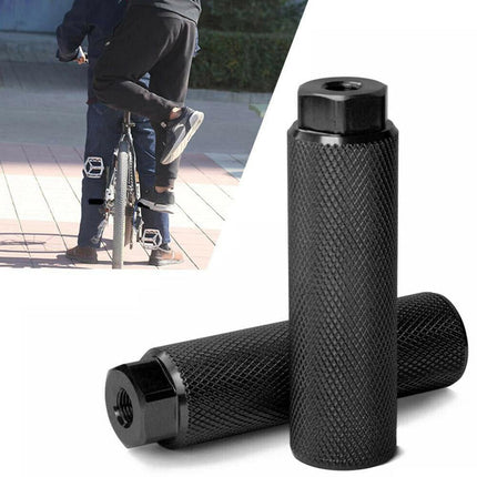 1 Pair MTB BMX Bike Alloy Foot Stunt Pegs Footrest V4V7 Cylinder Lever Grip K7E3