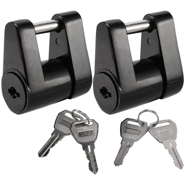 2 Set Trailer Hitch Coupler Lock Trailer Coupler Padlock 1/4 Inch Hitch Pin 3/4 Coupler Span for Truck