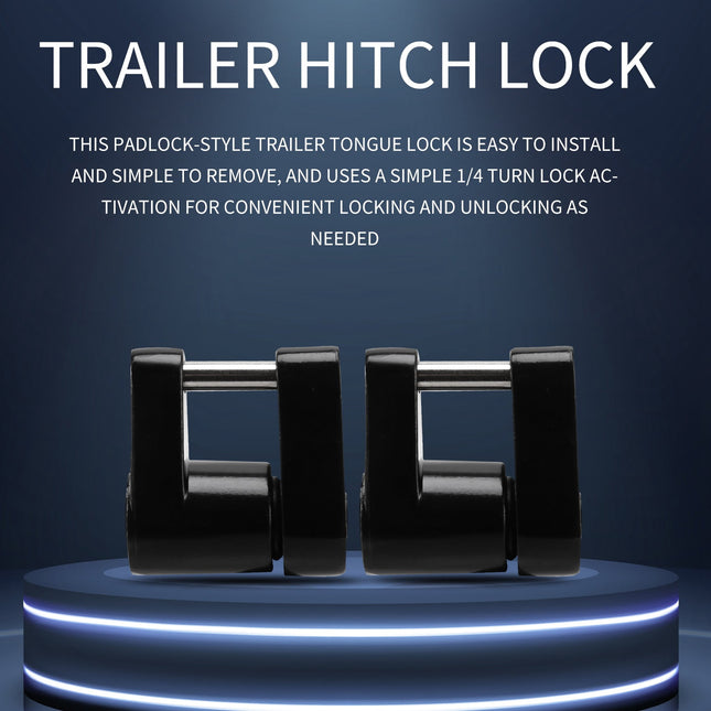 2 Set Trailer Hitch Coupler Lock Trailer Coupler Padlock 1/4 Inch Hitch Pin 3/4 Coupler Span for Truck – product detail