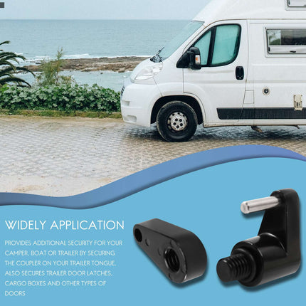 2 Set Trailer Hitch Coupler Lock Trailer Coupler Padlock 1/4 Inch Hitch Pin 3/4 Coupler Span for Truck Trailer RV Boat