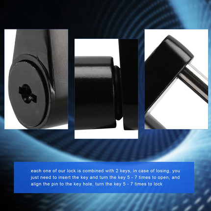2 Set Trailer Hitch Coupler Lock Trailer Coupler Padlock 1/4 Inch Hitch Pin 3/4 Coupler Span for Truck Trailer RV Boat