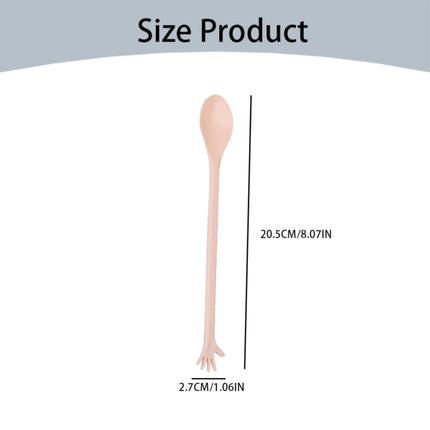 Made of Plastic, 4 Spoons Once for All Sale! Long Handle Spoons Latte Machiatto Tall Iced Tea Ice Sundae Coffee Tea or Hot Stirring Long Drink Spoons Camouflage