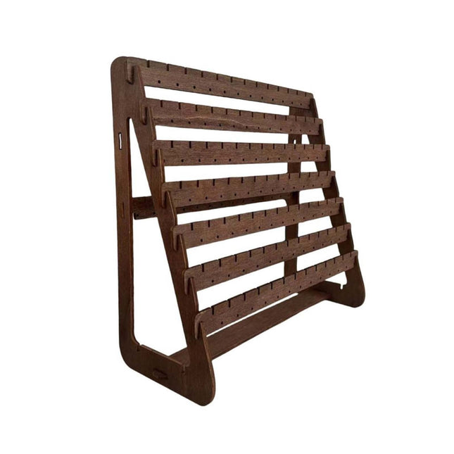 JWDX Rack Clearance Earring Display Wood Earring Stand Organizer Stud Earrings Tower Jewelry Organizer