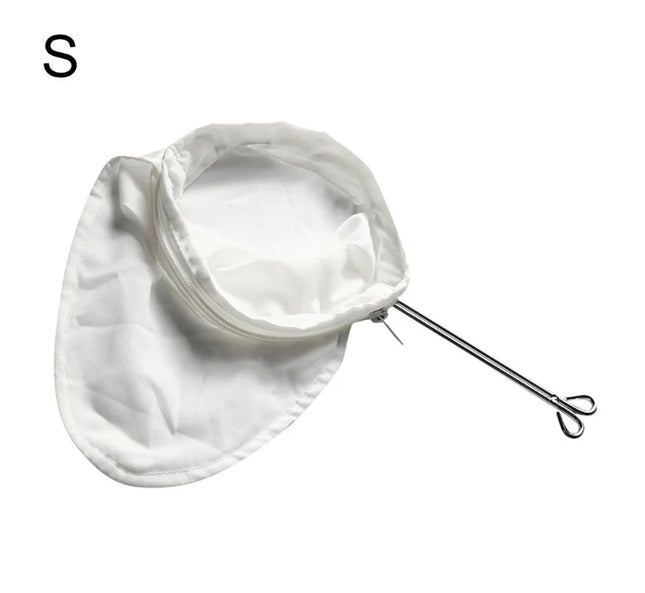 JWDX Strainers Clearance 1Reusable Coffee Powder Tea Mesh Filter Bag with Stainless Handle Cotton Cloth – product detail