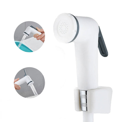 Sprayer with 4Ft Hose White Spray Gun JWDX, Spray Gun Set Multi Functional Bathroom Pressure Booster Spray Set High Pressure Rinse & Feminine Wash Nozzle Faucet Companion One Size White