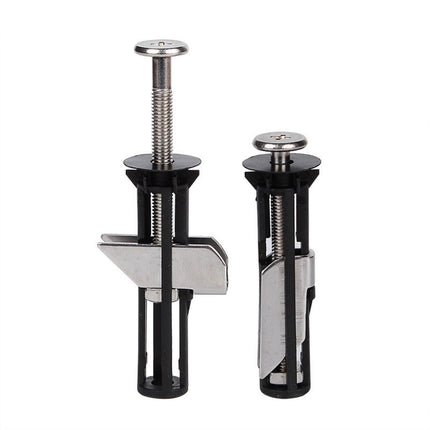 Toilet Lid Fixing Screw Locking (Including 18, 28Mm Gasket) 1, Toilet Seat Kit Screws Quick Release Easy To Install Toilet Seat Replacement Parts Kit Toilet Cover Accessories Fixing Accessories JWDX One Size Black
