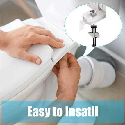 Toilet Lid Fixing Screw Locking (Including 18, 28Mm Gasket) 1, Toilet Seat Kit Screws Quick Release Easy To Install Toilet Seat Replacement Parts Kit Toilet Cover Accessories Fixing Accessories JWDX One Size Black