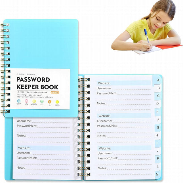 JWDX Hot Clearance Password Book Password Book with Personal Alphabet Label Internet Address and – product detail