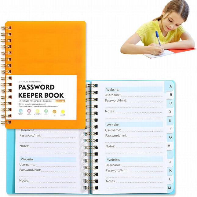 JWDX Hot Clearance Password Book Password Book with Personal Alphabet Label Internet Address and – product detail