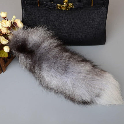 LGCASL Tail Keychain Faux Tail Keychain Furry Tail Tassels Pendant for Womens Cosplay Accessories Toys Keyrings, 1×Accessory Prop Fox Tail Pendant L 14.96Inch Imitation fox tail pendant B 14.96inch