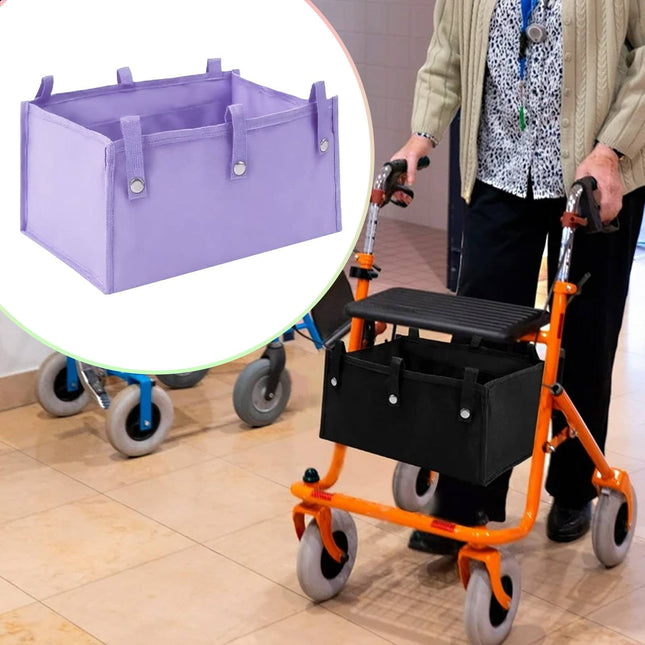1 Storage Box Large Rollator Basket Foldable Cloth Under Seat Rollator Bag Basket Carry Insert – product detail