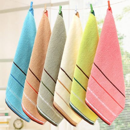1 Towel Square Pure Cotton Towel Thickened Absorbent Large Square Towel Kindergarten Cleaning Towel Hand Towel One Size White