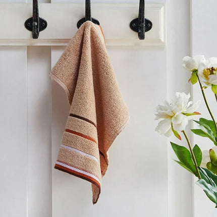 1 Towel Square Pure Cotton Towel Thickened Absorbent Large Square Towel Kindergarten Cleaning Towel Hand Towel One Size White