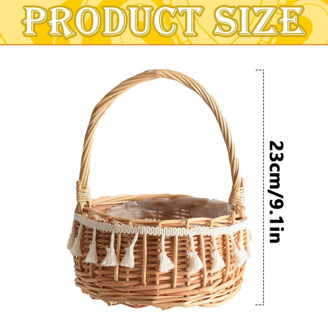 Small Wall-Mounted Kitchen Storage Basket Hanging Storage Wicker Baskets Wall Mounted Woven – product detail