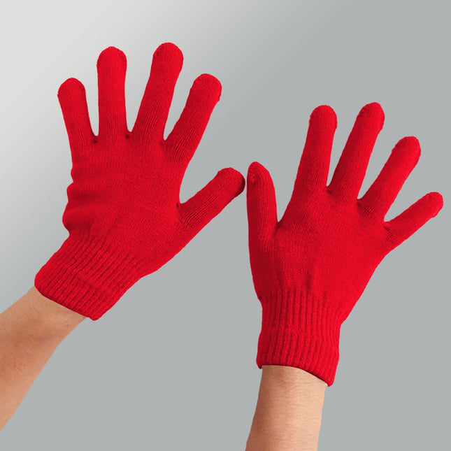 LGCASL Clearance Winter Gloves Warm Strecty Knit Gloves for Men Women- Dark Gray One Size Red – product detail
