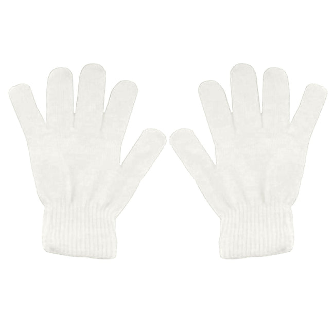 LGCASL Clearance Winter Gloves Warm Strecty Knit Gloves for Men Women- Dark Gray One Size White