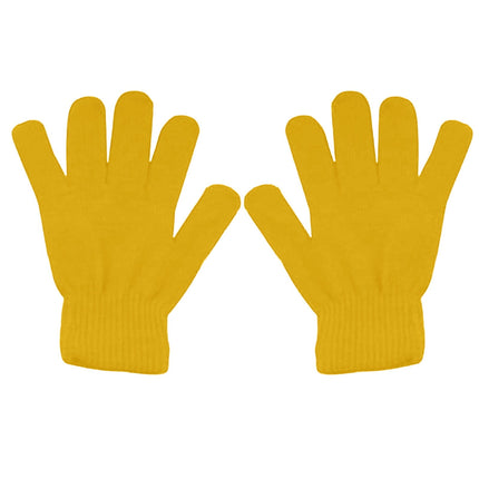 LGCASL Clearance! Winter Gloves Warm Strecty Knit Gloves for Men Women- Dark Gray One Size Yellow