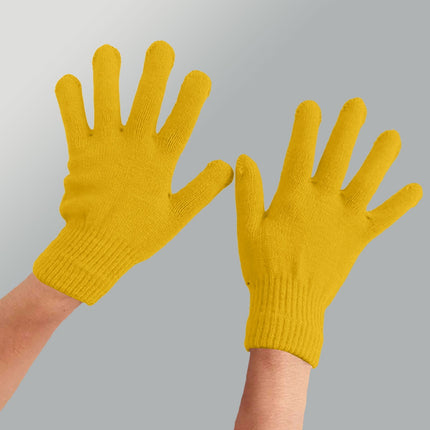 LGCASL Clearance! Winter Gloves Warm Strecty Knit Gloves for Men Women- Dark Gray One Size Yellow