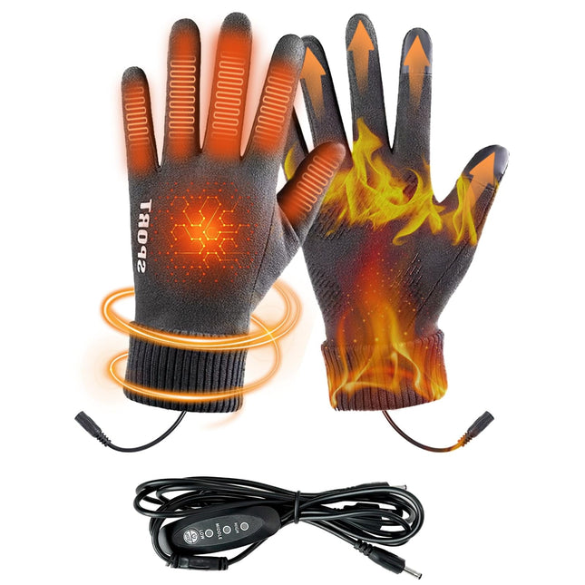 LGCASL Clearance Heated Gloves Heated Gloves for Men Women with 3 Heat Settings Touchscreen – product detail