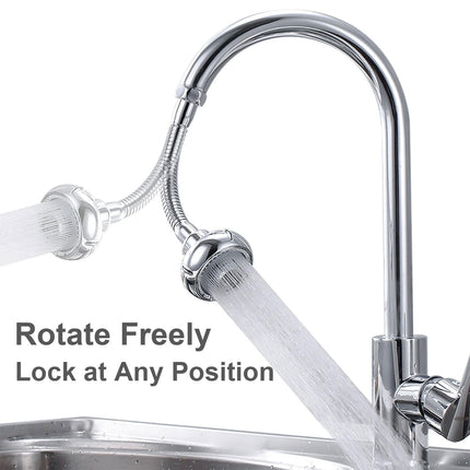 LGCASL Shaped 360° Swivel Kitchen Faucet Extender Anti Function Kitchen Faucet Sprayer Attachment Large Diameter Shower Head Water Saving 8 Inch 20 6 6cm Silver