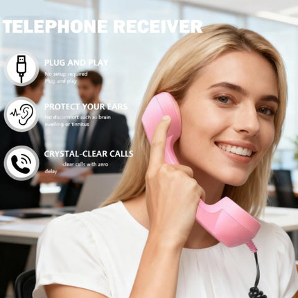 Phone Retro Handset, Phone Retro Phone Handset, 2026 New Bluetooth Retrophone, Vintage Telephone to Landline Adapter White