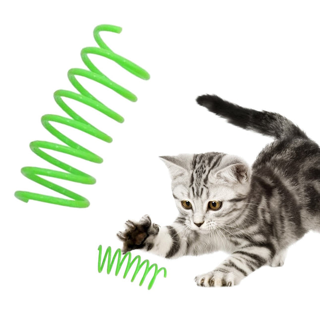 LGCASL Red Pet Cat Toy Spring Style Spring Toys Playful Coils for Plastic for Swatting Biting Hunting and – product detail