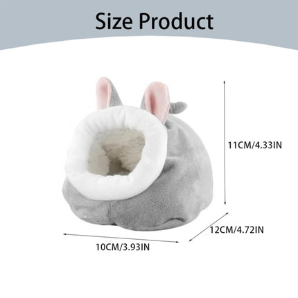 LGCASL Small Pet Bed, Pig Christmas Bed Warm Hedgehog Hideout Cotton House Sleeping Nest Cage Accessories for Small Animal Habitat Supplies for Hamster Sugar Glider Squirrel Bearded Dragon Pink