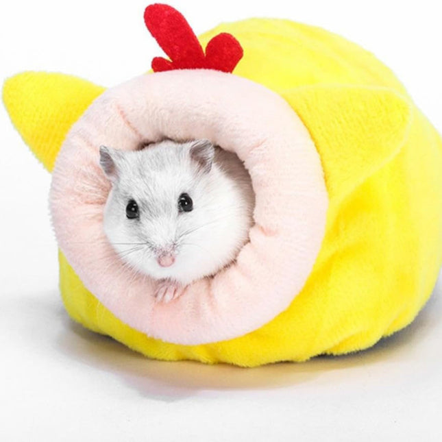 LGCASL Small Pet Bed Pig Christmas Bed Warm Hedgehog Hideout Cotton House Sleeping Nest Cage – product detail