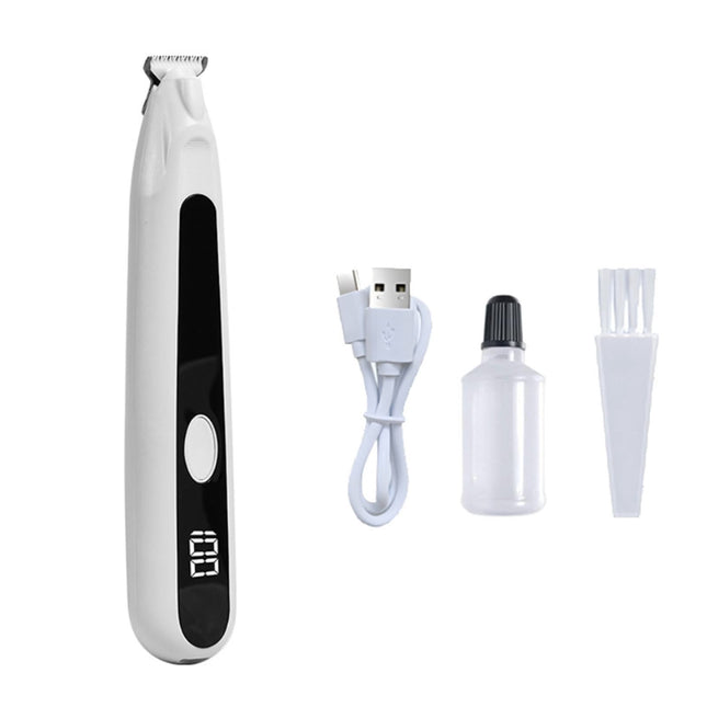LGCASL Pet Grooming Kit Small to Medium-Sized Pet Grooming Tools Dog Trimmer Pet Precision Trimmer in White